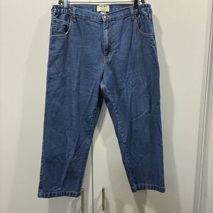 VTG Duke Haband Classic Jeans Blue Denim Stretch Waist Men's Size 38/XS (38X23)